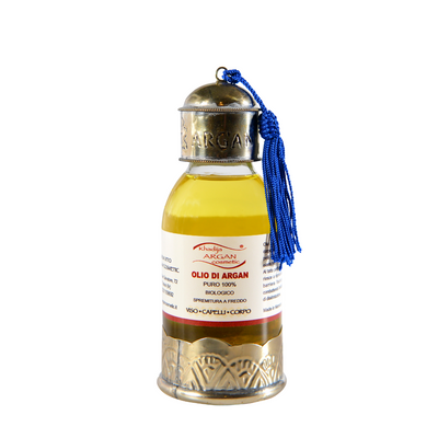 Olio di Argan BIO puro al 100% in bottiglia marocchina con contagocce